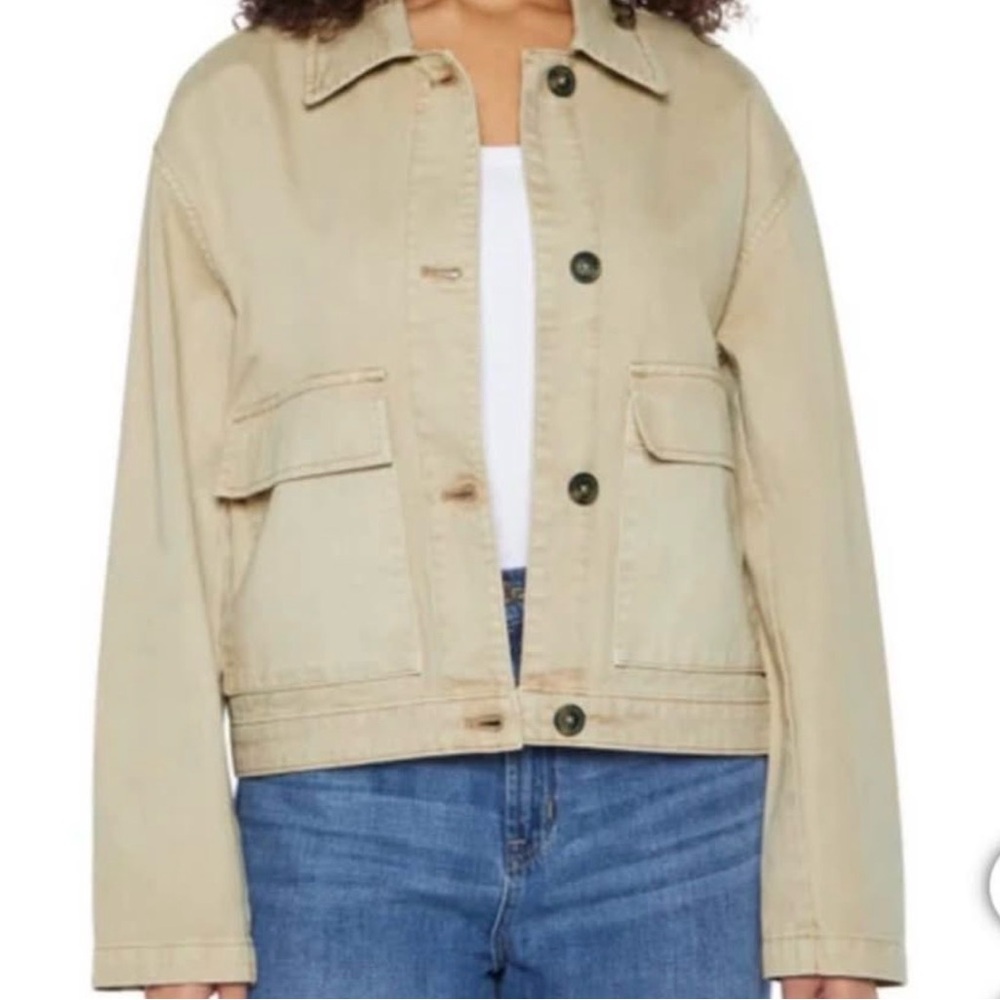 GAP Women's Beige Utility Jacket, Sz M